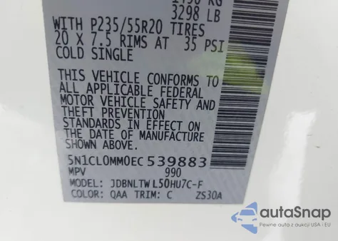 2014 Infiniti Qx60 Hybrid из США, поврежденный, VIN 5N1CL0MM0EC539883